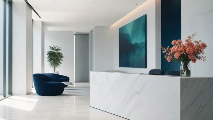 Premium accounting firm reception area